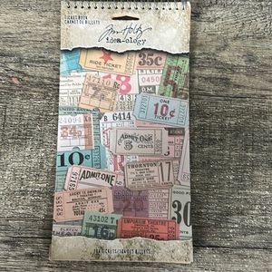 Tim Holtz ideology Ticket Book craft supplies.